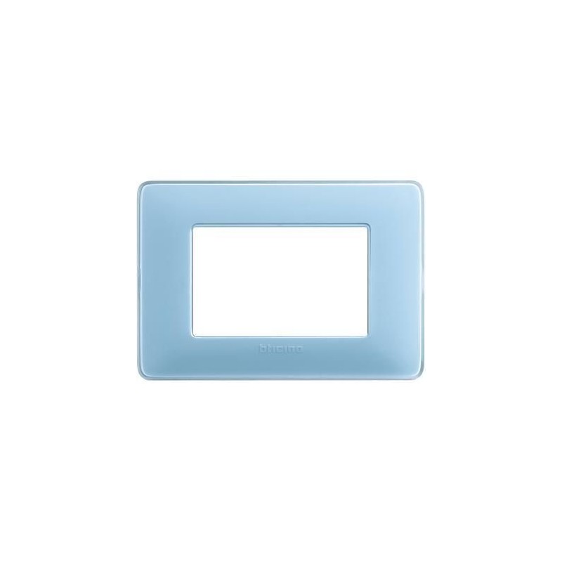 Placca Matix 3 Moduli Turchese BTICINO AM4803CAR Placca Matix 3 Moduli Turchese BTICINO AM4803CAR