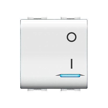 Copritasto 2M illuminabile Bipolare ELETTROCANALI ECL409016WH