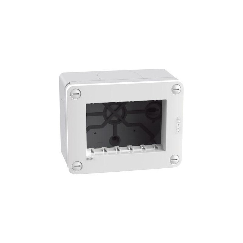 Scatola idrobox 3 moduli IP40 bianca MatixGO BTICINO 28403W Scatola idrobox 3 moduli IP40 bianca MatixGO BTICINO 28403W