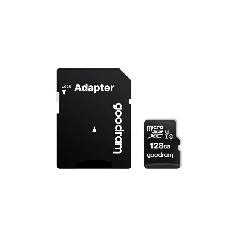 MicroSD + Adattatore 128GB Class 10 UHS-I GOODRAM M1AA-1280R12 MicroSD + Adattatore 128GB Class 10 UHS-I GOODRAM M1AA-1280R12