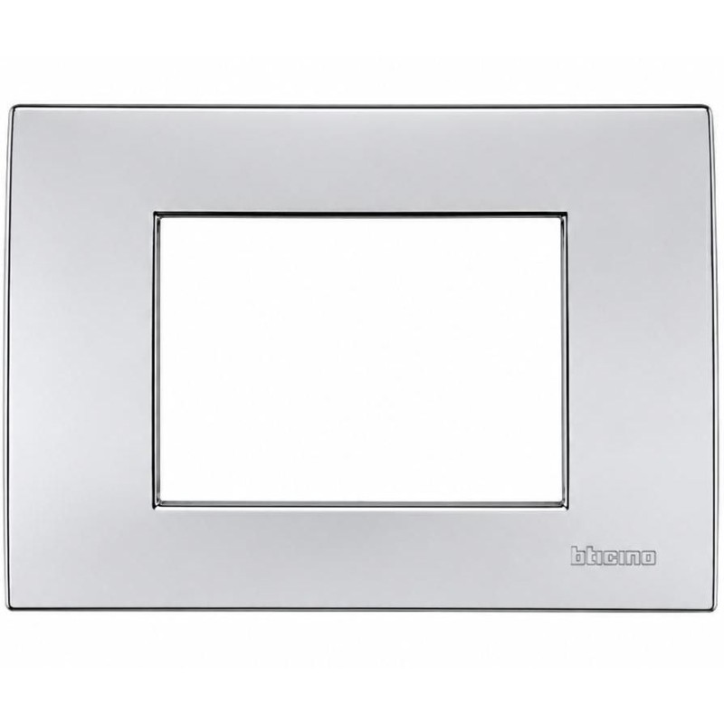 Placca 3 Moduli Quadra Livinglight Cromo Lucido BTICINO NT4803CR Placca 3 Moduli Quadra Livinglight Cromo Lucido BTICINO NT4803CR