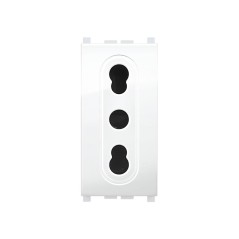 Presa Bipasso 16A Mivida Compatibile Vimar Plana ELETTROCANALI ECMV6045