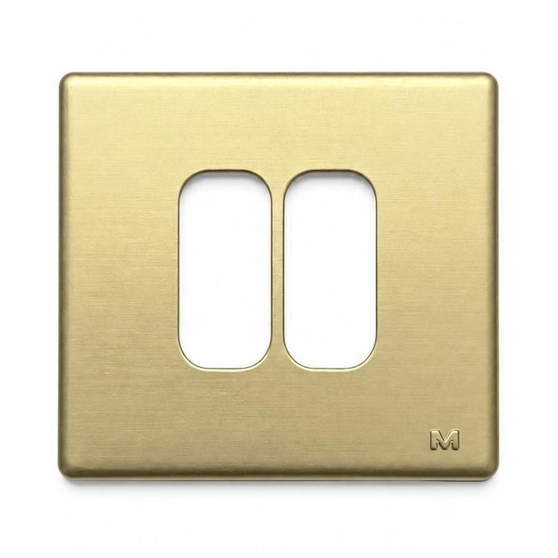 Placca Metallica 2 Moduli Bronzo GL2000 Molveno LEGRAND 65307