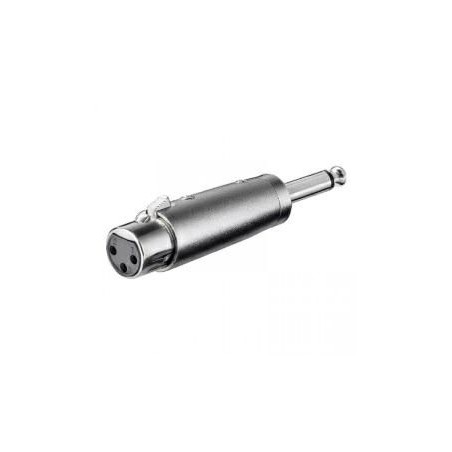 Adattatore microfonico xlr da presa 3 poli a spina jack 6,3 mono KONELCO GBC 30564700