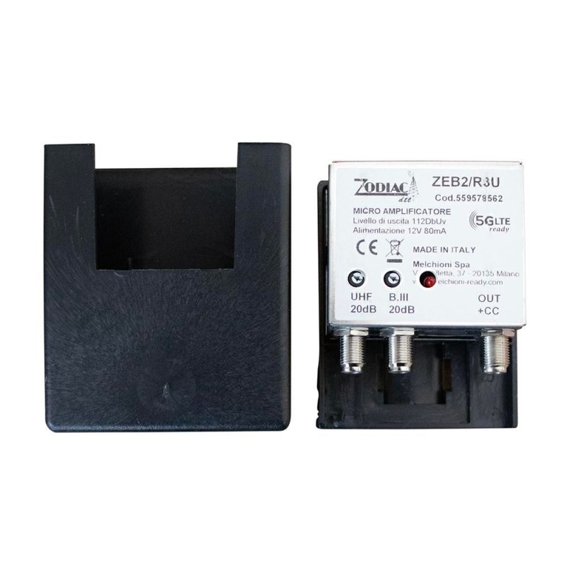 Amplificatore DVB-T2 da Palo 5G 20DB a 2 Ingressi MELCHIONI 559578562 Amplificatore DVB-T2 da Palo 5G 20DB a 2 Ingressi MELCHIONI 559578562