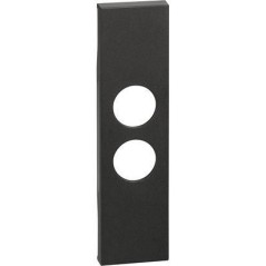 Cover Living Now per presa TV-SAT 1 modulo nera BTICINO KG09