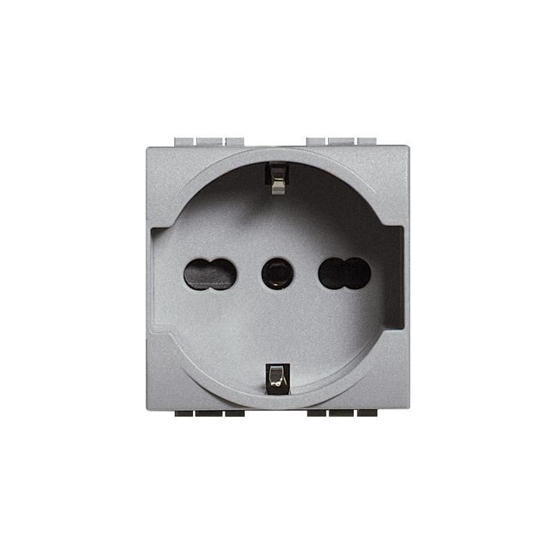 PRESA SCHUKO UNIVERSALE 10A/16A LIVINGLIGHT TECH BTICINO NT4140/16 PRESA SCHUKO UNIVERSALE 10A/16A LIVINGLIGHT TECH BTICINO NT4140/16