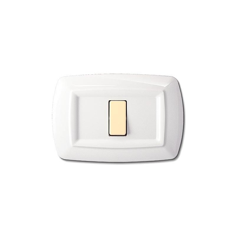 Tondo' Placca 1 Modulo Bianca ELETTROCANALI ECL2591WH