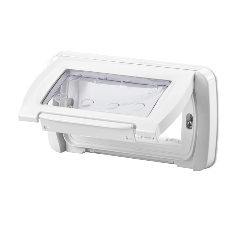 Placca stagna system bianca IP55 4 moduli GEWISS GW22461