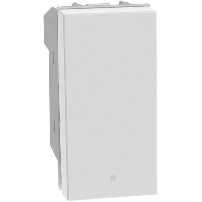 Interruttore basculante 1P 10AX 1 modulo bianco MatixGO BTICINO JW4001 Interruttore basculante 1P 10AX 1 modulo bianco MatixGO BTICINO JW4001