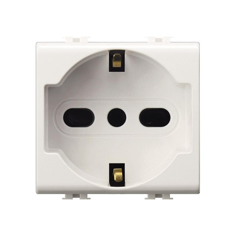 Presa Schuko 16A Easy Compatibile Bticino Matix ELETTROCANALI ECSE8040