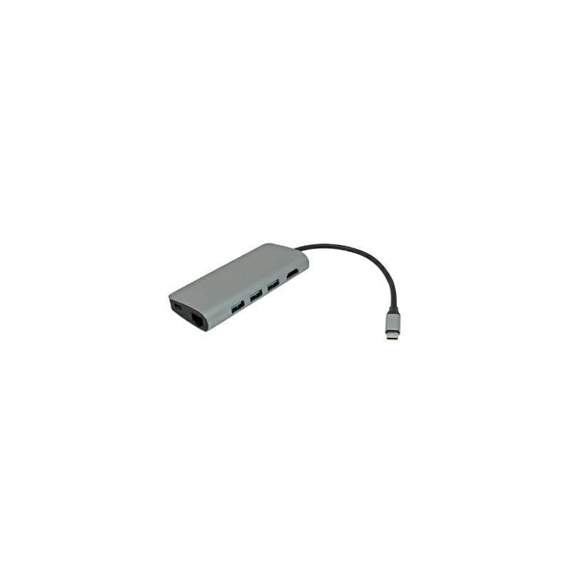Hub Spina Type-C 3 Porte USB-A 3.0 1 Porta HDMI/PD/LAN/Card Reader KONELCO GBC 59790200
