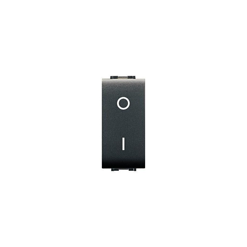INTERRUTTORE BIPOLARE ANTRACITE MY LIFE ELETTROCANALI ECL4009