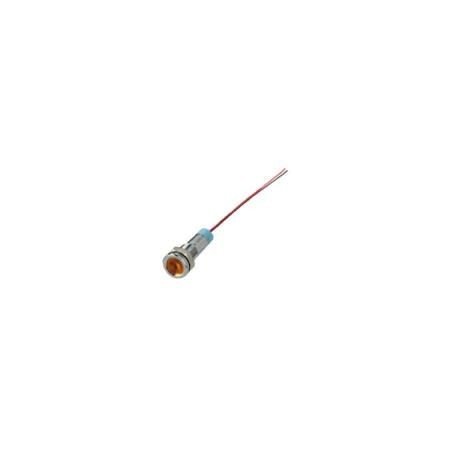 SEGNALATORE LUMINOSO METALLICO LED 24V GIALLO KONELCO GBC 25416035