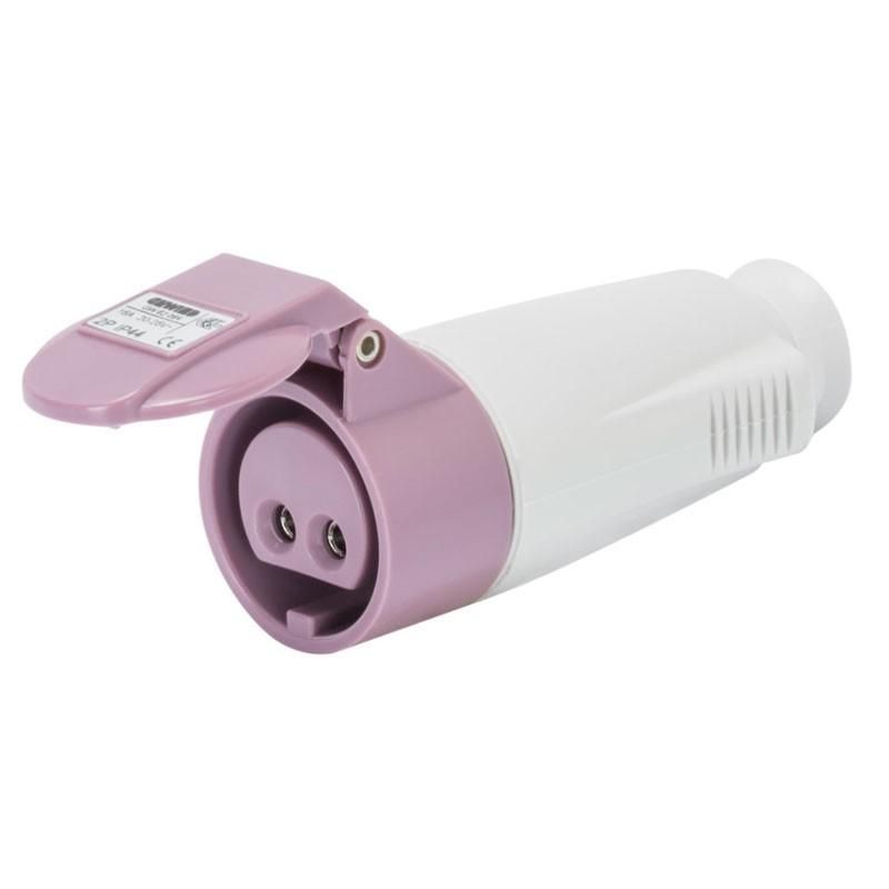 Presa mobile 2P 16A IP44 viola 24V GEWISS GW62064