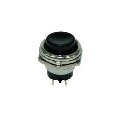 Interruttore a Pulsante Unipolare Nero OFF-(ON) KONELCO GBC 24056002