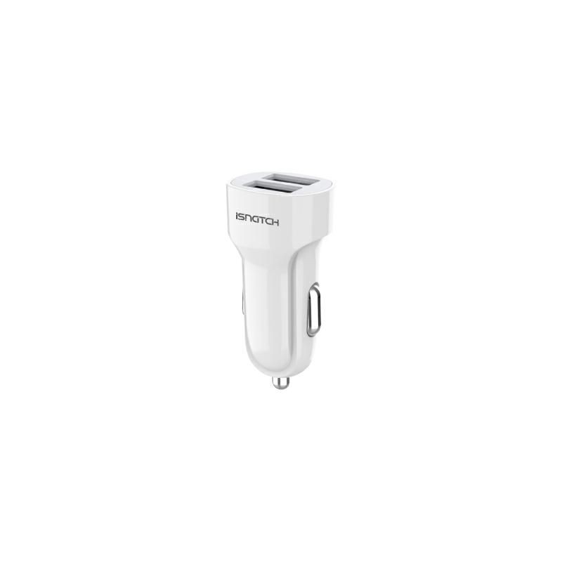 Alimentatore da auto 2 USB 2.4A 10.5W Bianco KONELCO GBC 59180600