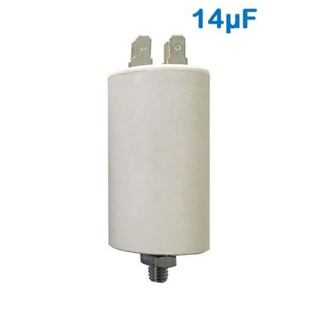 CONDENSATORE DI SPUNTO 450V 14UF TERMINALE FASTON