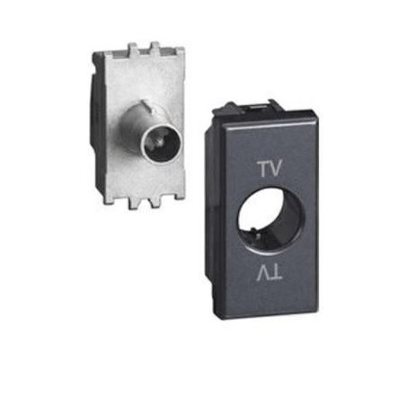 Presa Tv e Sat Axolute Passante 14db Connettore Maschio BTICINO HS4202P