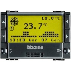 Cronotermostato Livinglight Antracite BTICINO L4451