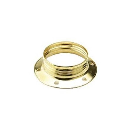GHIERA FILETTATA E27 OTTONE FAI 1032