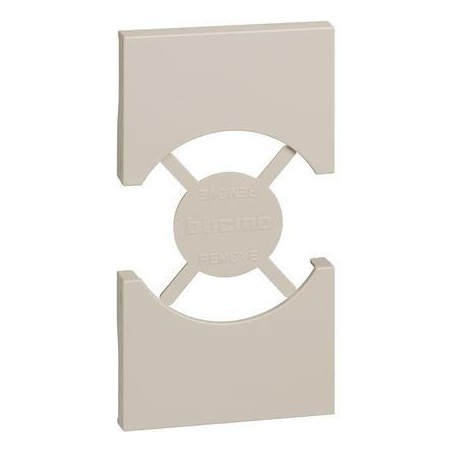Cover Living Now per Presa Schuko 2 Moduli Sabbia BTICINO KM03