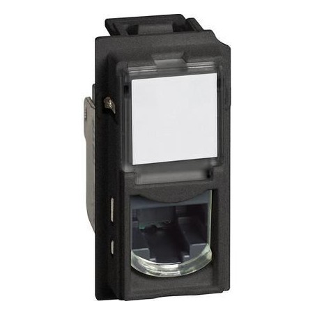 Connettore RJ45 living Now toolless UTP cat5E nero BTICINO KG4279C5E