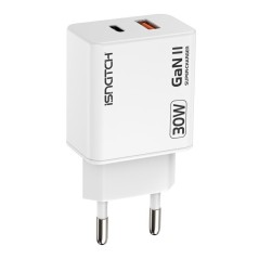 Alimentatore GAN Type C Pd + 1 USB QC 3.0 3W 30W bianco KONELCO GBC 59180516