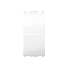 Doppio Pulsante Mivida Compatibile Vimar Plana 10A ELETTROCANALI ECMV6023