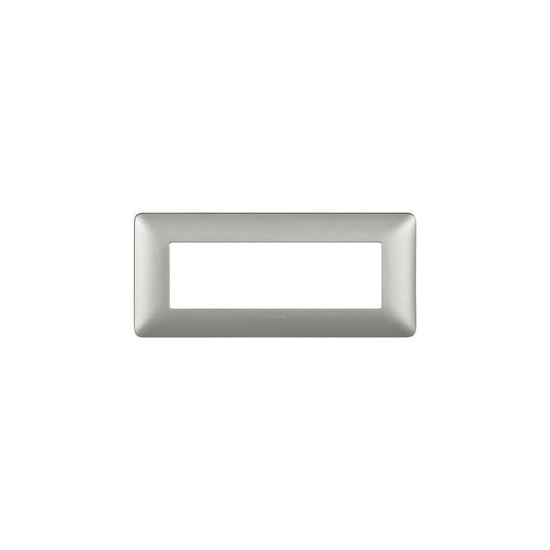 Placca Matix 6 Moduli Silver BTICINO AM4806MSL Placca Matix 6 Moduli Silver BTICINO AM4806MSL
