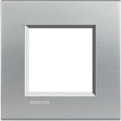 Livinglight placca 2 moduli quadra Tech BTICINO LNA4802TE Livinglight placca 2 moduli quadra Tech BTICINO LNA4802TE