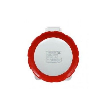 Presa fissa da incasso 3P+N+T 32A IP67 rossa 380V GEWISS GW62243H