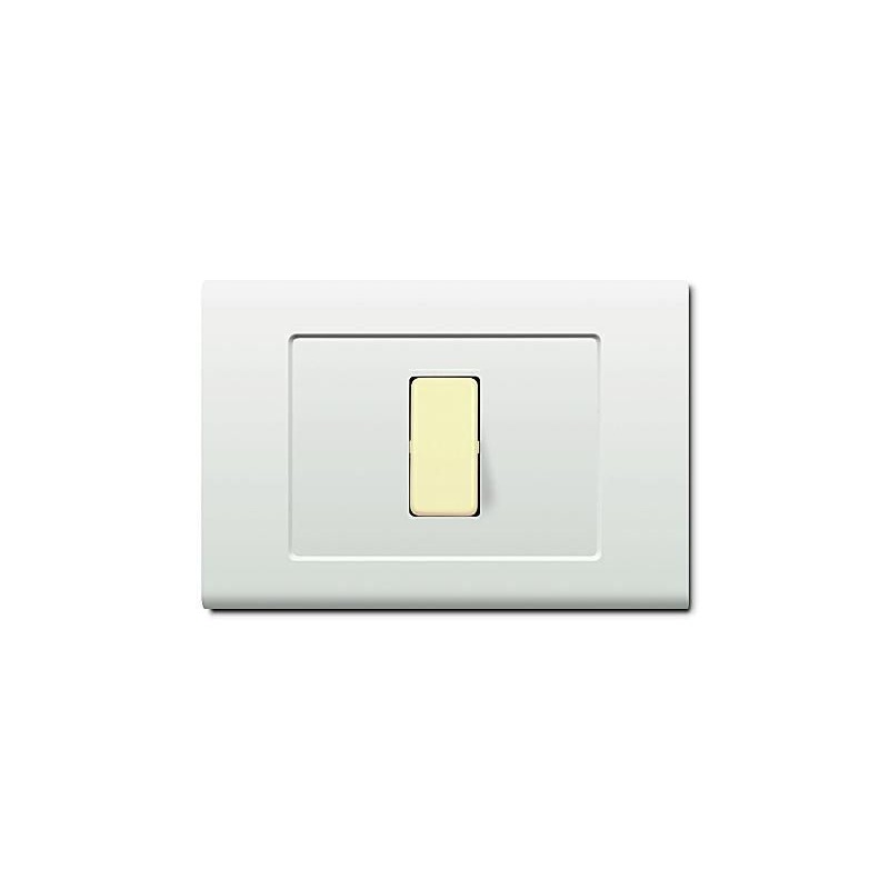 Tondo'Q Placca 1 Modulo Bianca ELETTROCANALI ECL2691WH