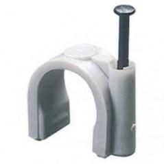 GRAFFETTE FISSACAVO IN PLASTICA D.5 100PZ GRAFFETTE FISSACAVO IN PLASTICA D.5 100PZ