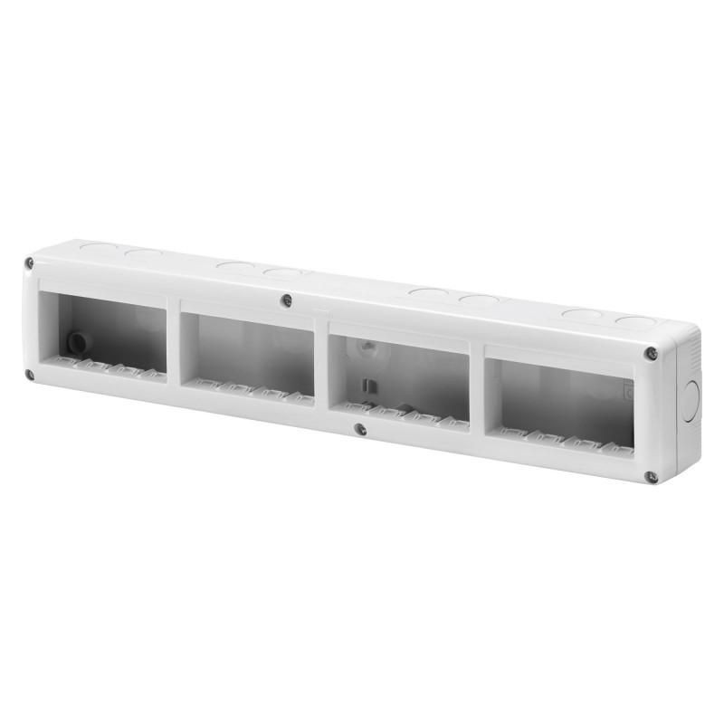 Contenitore per apparecchi System 16 posti modulo 4x4 IP40 GEWISS GW27008 Contenitore per apparecchi System 16 posti modulo 4x4 IP40 GEWISS GW27008