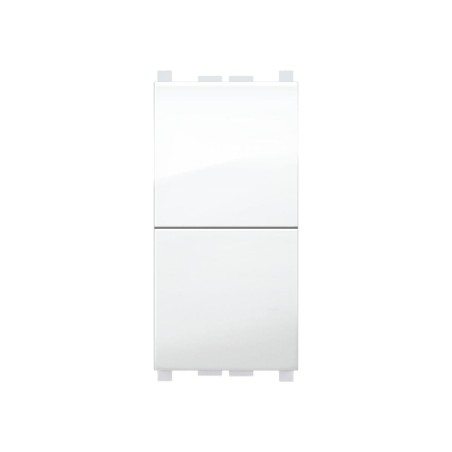 Doppio Pulsante Mivida Compatibile Vimar Plana 10A ELETTROCANALI ECMV6023