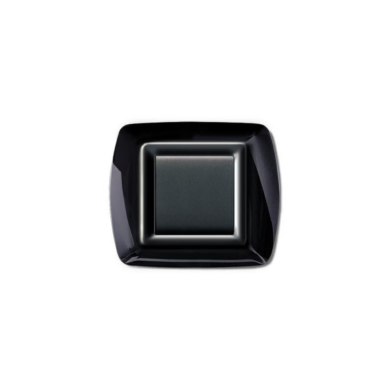 Placca My Life 2 Moduli Nera ELETTROCANALI ECL2982N