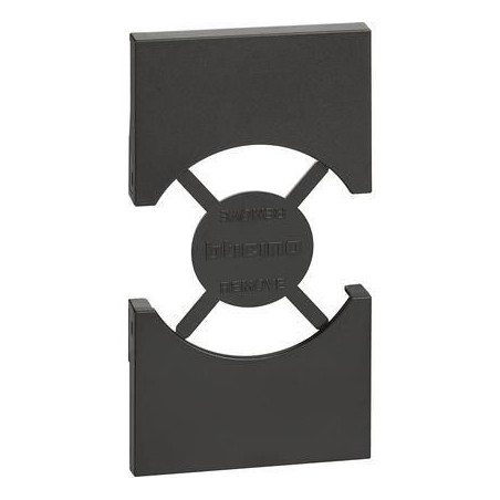 Cover Living Now per Presa Schuko 2 moduli Nero BTICINO KG03