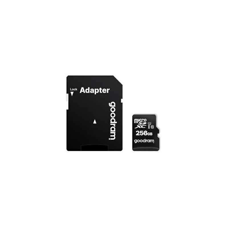 MicroSD + Adattatore 256GB Class 10 UHS-I GOODRAM M1AA-2560R12 MicroSD + Adattatore 256GB Class 10 UHS-I GOODRAM M1AA-2560R12