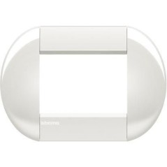 Livinglight placca tonda 3 moduli colore Bianco BTICINO LNB4803BI