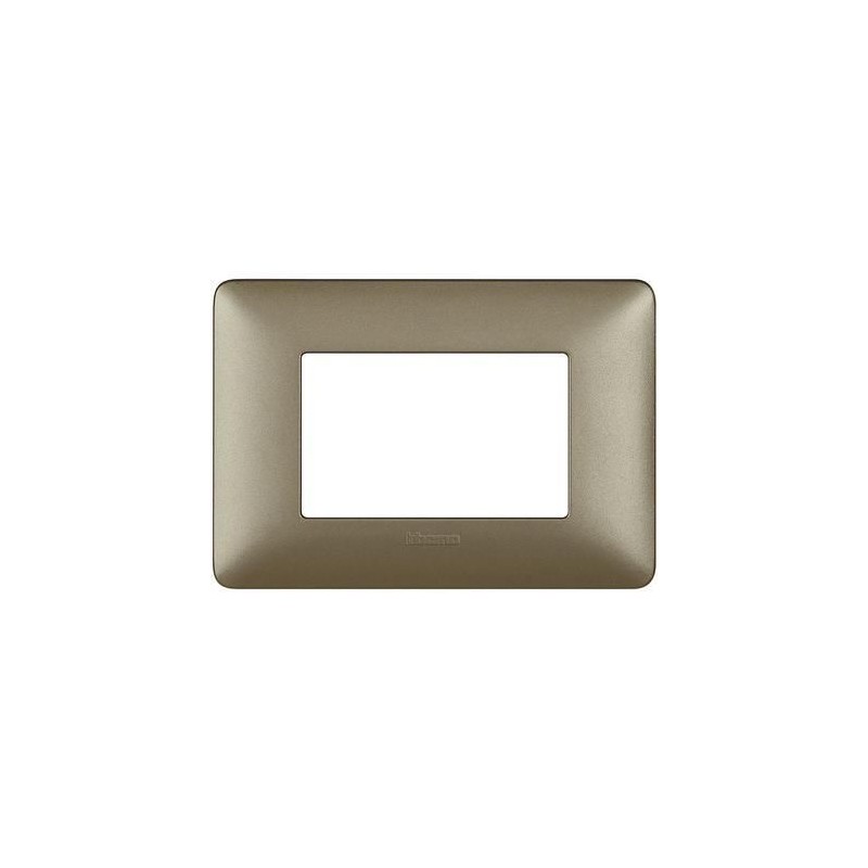 Placca Matix 3 Moduli Titanium BTICINO AM4803MTA Placca Matix 3 Moduli Titanium BTICINO AM4803MTA