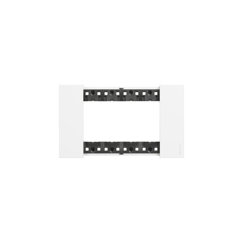Placca Living Now 4 moduli colore bianco BTICINO KA4804KW Placca Living Now 4 moduli colore bianco BTICINO KA4804KW