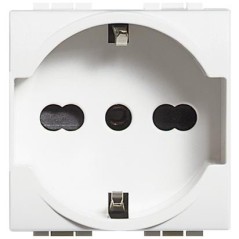 PRESA SCHUKO UNIVERSALE 10A/16A LIVINGLIGHT BTICINO N4140/16