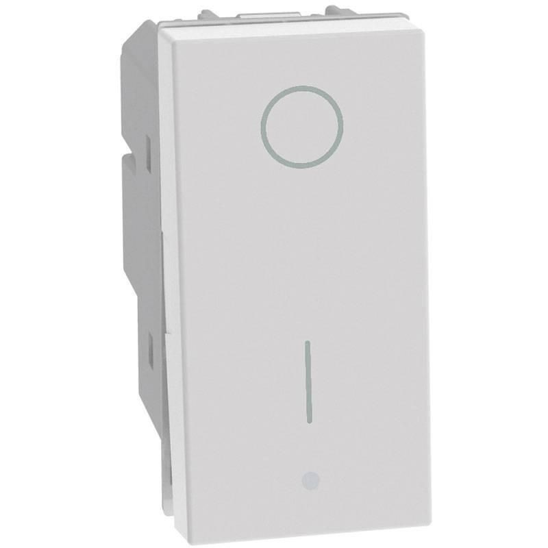Interruttore bipolare basculante 2P 16AX 1 modulo bianco MatixGO BTICINO JW4002 Interruttore bipolare basculante 2P 16AX 1 modulo bianco MatixGO BTICINO JW4002