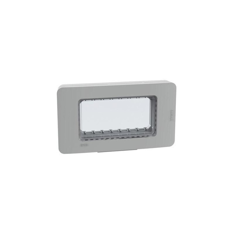Placca stagna IP55 4 moduli grigia MatixGO BTICINO 28604G Placca stagna IP55 4 moduli grigia MatixGO BTICINO 28604G