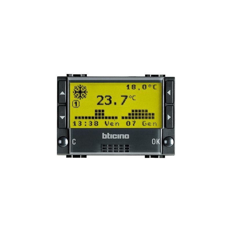 Cronotermostato Livinglight Antracite BTICINO L4451