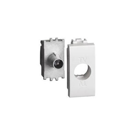 Presa TV coassiale diretta 1 Modulo Bianco LivingLight BTICINO N4202DN