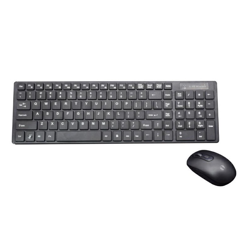 Kit Wireless Tastiera Italiana E Mouse per PC KB150CW Nero KONELCO GBC 59860250