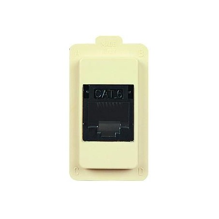 Tondo' Presa Dati RJ45 CAT6 UTP ELETTROCANALI ECL2587