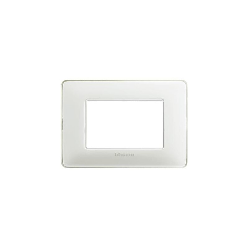 Placca Matix 3 Moduli Ghiaccio BTICINO AM4803CBN Placca Matix 3 Moduli Ghiaccio BTICINO AM4803CBN